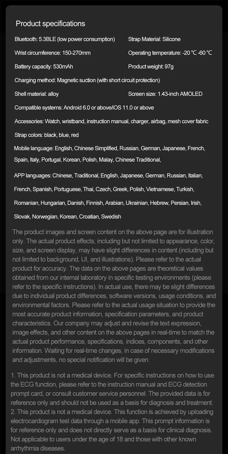 New AI Diagosis ECG Health Smart Watch Men Blood Pressure Lipid Uric Acid NFC Air Pump Airbag Health Smartwatches For men Women