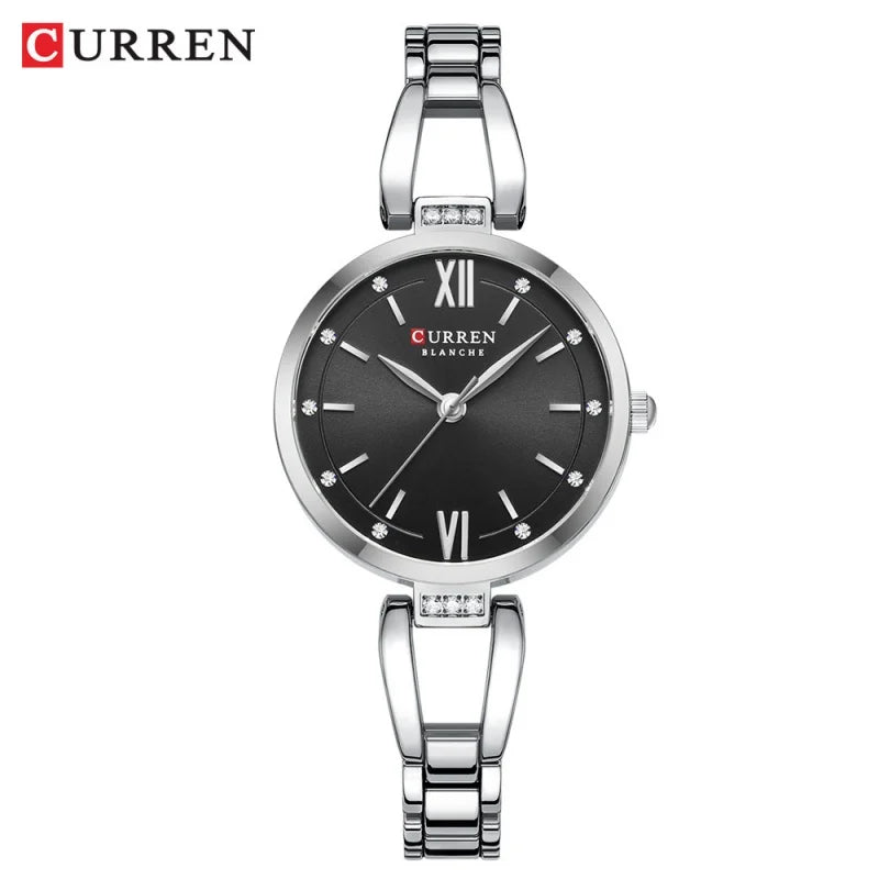 CURREN 9092 Elegant Ladies Quartz Watch Classic Fashion Women Clock Waterproof Stainless Steel Business Casual Women's Watches