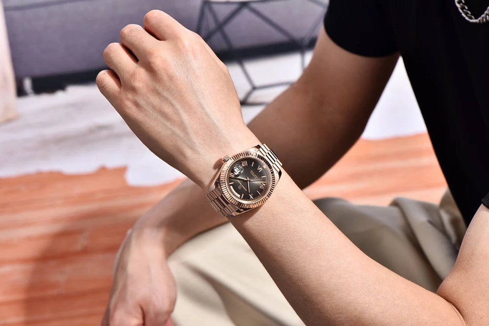 PAGANI DESIGN DD40 Gold Men's Watches Luxury Automatic Watch Fo Men Mechanical Wristwatch AR Sapphire Sports Date Man Gift Clock