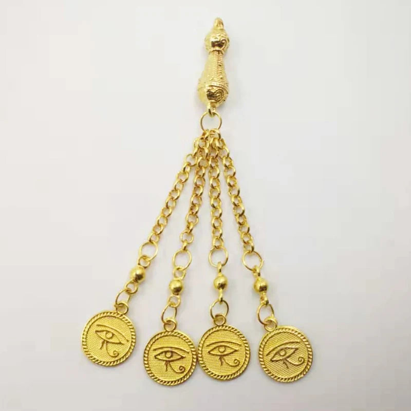 Natural Hematite Golden Tasbih tassel Gold prayer beads 33 66 99beads eyes tassels Rosary