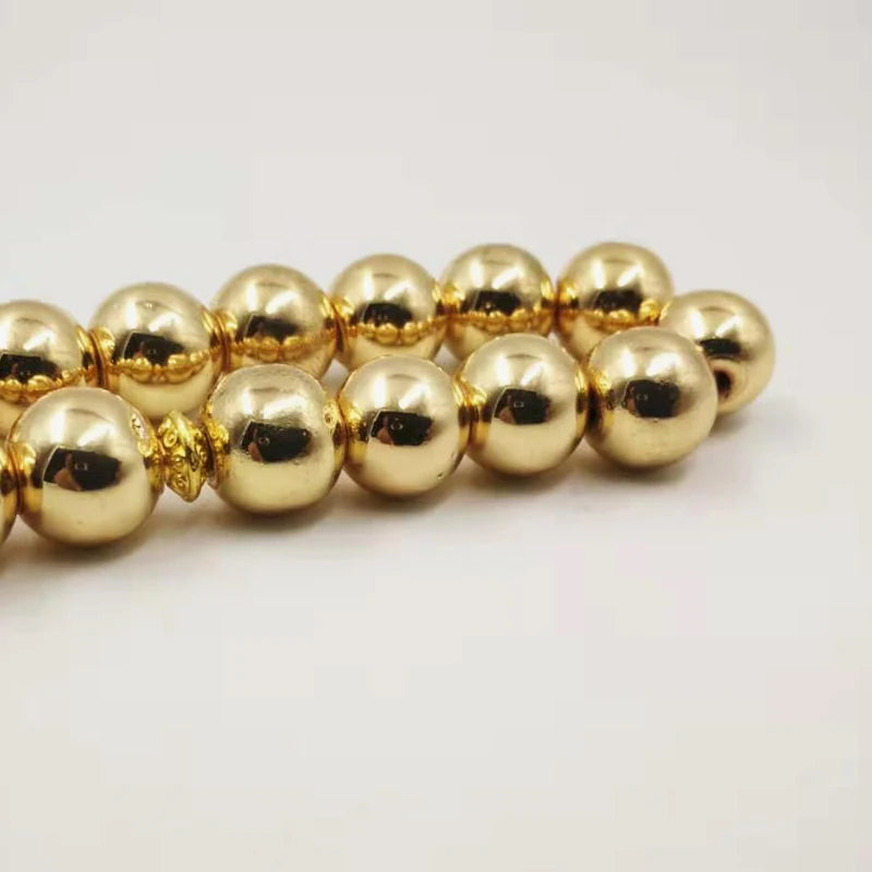 Natural Hematite Golden Tasbih tassel Gold prayer beads 33 66 99beads eyes tassels Rosary